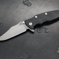 Hinderer Eklipse 3.5"- Bowie Edge- Battle Bronze Ti And Various G-10 Handles- Working Finish S45VN Blade