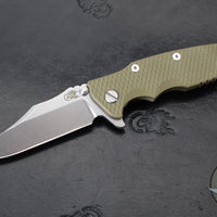 Hinderer Eklipse 3.5"- Bowie Edge- Battle Bronze Ti And Various G-10 Handle- Stonewash S45VN Blade