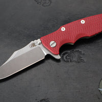 Hinderer Eklipse 3.5"- Bowie Edge- Battle Bronze Ti And Various G-10 Handle- Stonewash S45VN Blade