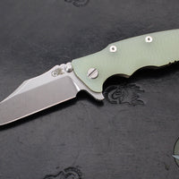 Hinderer Eklipse 3.5"- Bowie Edge- Battle Bronze Ti And Various G-10 Handle- Stonewash S45VN Blade