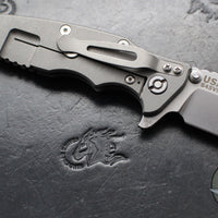 Hinderer Eklipse 3.5"- Bowie Edge- Working Finish Ti And Various G-10 Handles- Stonewash S45VN Blade