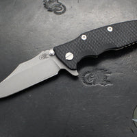 Hinderer Eklipse 3.5"- Bowie Edge- Working Finish Ti And Various G-10 Handles- Working Finish S45VN Blade