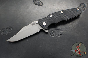 Hinderer Eklipse 3.5"- Bowie Edge- Working Finish Ti And Various G-10 Handles- Working Finish S45VN Blade