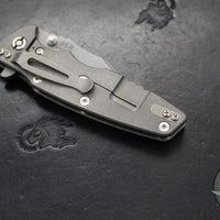 Hinderer Eklipse 3.5"- Bowie Edge- Working Finish Ti And Various G-10 Handles- Working Finish S45VN Blade