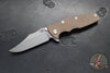 Hinderer Eklipse 3.5"- Bowie Edge- Working Finish Ti And Various G-10 Handles- Working Finish S45VN Blade