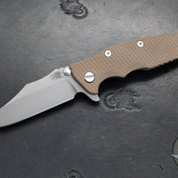 Hinderer Eklipse 3.5"- Bowie Edge- Working Finish Ti And Various G-10 Handles- Working Finish S45VN Blade