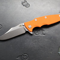 Hinderer Eklipse 3.5"- Bowie Edge- Working Finish Ti And Various G-10 Handles- Stonewash S45VN Blade