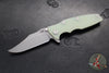 Hinderer Eklipse 3.5"- Bowie Edge- Working Finish Ti And Various G-10 Handles- Working Finish S45VN Blade