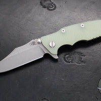 Hinderer Eklipse 3.5"- Bowie Edge- Working Finish Ti And Various G-10 Handles- Working Finish S45VN Blade