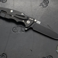 Hinderer Eklipse 3.5"- Bowie Blade- Battle Black Titanium And Various G-10 Handle- Battle Black Blade