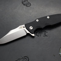 Hinderer Eklipse 3.5"- Bowie Edge- Battle Blue Ti And Black G-10 Handle- Stonewash S45VN Blade