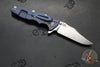 Hinderer Eklipse 3.5"- Bowie Edge- Battle Blue Ti And Black G-10 Handle- Stonewash S45VN Blade