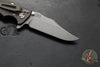 Hinderer Eklipse 3.5"- Bowie Edge- Battle Bronze Ti And Black G-10 Handle- Working Finish S45VN Blade