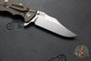 Hinderer Eklipse 3.5"- Bowie Edge- Battle Bronze Ti And BlueBlack G-10 Handle- Stonewash S45VN Blade