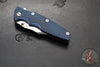 Hinderer Eklipse 3.5"- Bowie Edge- Battle Bronze Ti And BlueBlack G-10 Handle- Stonewash S45VN Blade