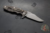 Hinderer Eklipse 3.5"- Bowie Edge- Battle Bronze Ti And Blue G-10 Handle- Working Finish S45VN Blade