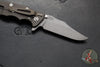 Hinderer Eklipse 3.5"- Bowie Edge- Battle Bronze Ti And Blue G-10 Handle- Working Finish S45VN Blade