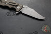 Hinderer Eklipse 3.5"- Bowie Edge- Battle Bronze Ti And OD Green G-10 Handle- Working Finish S45VN Blade