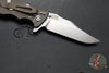 Hinderer Eklipse 3.5"- Bowie Edge- Battle Bronze Ti And Orange G-10 Handle- Stonewash S45VN Blade