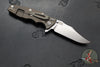 Hinderer Eklipse 3.5"- Bowie Edge- Battle Bronze Ti And Red G-10 Handle- Stonewash S45VN Blade