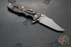 Hinderer Eklipse 3.5"- Bowie Edge- Battle Bronze Ti And Red G-10 Handle- Working Finish S45VN Blade