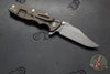 Hinderer Eklipse 3.5"- Bowie Edge- Battle Bronze Ti And Translucent Green G-10 Handle- Working Finish S45VN Blade