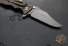 Hinderer Eklipse 3.5"- Bowie Edge- Battle Bronze Ti And Translucent Green G-10 Handle- Working Finish S45VN Blade