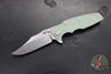 Hinderer Eklipse 3.5"- Bowie Edge- Stonewash Blue Finished Ti And Various G-10 Handles- Stonewash S45VN Blade