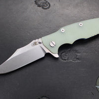 Hinderer Eklipse 3.5"- Bowie Edge- Stonewash Blue Finished Ti And Various G-10 Handles- Stonewash S45VN Blade