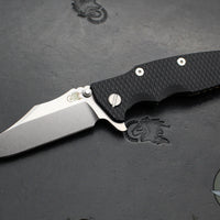 Hinderer Eklipse 3.5"- Bowie Edge- Stonewash Bronze Finished Ti And Black G-10 Handle- Stonewash S45VN Blade