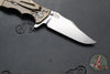 Hinderer Eklipse 3.5"- Bowie Edge- Stonewash Bronze Finished Ti And Black G-10 Handle- Stonewash S45VN Blade