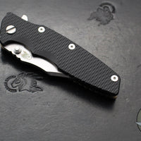 Hinderer Eklipse 3.5"- Bowie Edge- Stonewash Bronze Finished Ti And Black G-10 Handle- Stonewash S45VN Blade