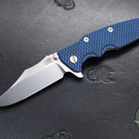 Hinderer Eklipse 3.5"- Bowie Edge- Stonewash Bronze Finished Ti And Various G-10 Handles- Stonewash S45VN Blade