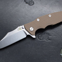 Hinderer Eklipse 3.5"- Bowie Edge- Stonewash Bronze Finished Ti And Various G-10 Handles- Stonewash S45VN Blade