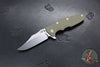 Hinderer Eklipse 3.5"- Bowie Edge- Stonewash Bronze Finished Ti And Various G-10 Handles- Stonewash S45VN Blade