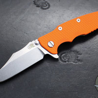 Hinderer Eklipse 3.5"- Bowie Edge- Stonewash Bronze Finished Ti And Various G-10 Handles- Stonewash S45VN Blade