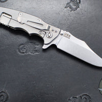 Hinderer Eklipse 3.5"- Bowie Edge- Stonewash Finished Ti And Various G-10 Handles- Stonewash S45VN Blade