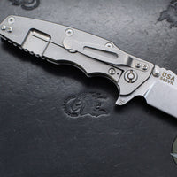 Hinderer Eklipse 3.5"- Bowie Edge- Stonewash Finished Ti And Various G-10 Handles- Stonewash S45VN Blade