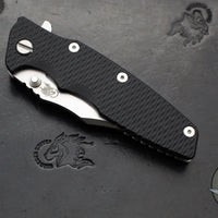 Hinderer Eklipse 3.5"- Bowie Edge- Stonewash Finished Ti And Black G-10 Handle- Stonewash S45VN Blade