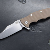 Hinderer Eklipse 3.5"- Bowie Edge- Stonewash Finished Ti And Various G-10 Handles- Stonewash S45VN Blade