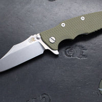 Hinderer Eklipse 3.5"- Bowie Edge- Stonewash Finished Ti And Various G-10 Handles- Stonewash S45VN Blade