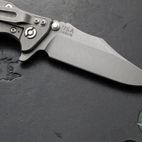 Hinderer Eklipse 3.5"- Bowie Edge- Working Finish Ti And Black G-10 Handle- Working Finish S45VN Blade