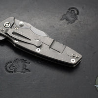 Hinderer Eklipse 3.5"- Bowie Edge- Working Finish Ti And Black G-10 Handle- Working Finish S45VN Blade