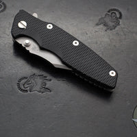 Hinderer Eklipse 3.5"- Bowie Edge- Working Finish Ti And Black G-10 Handle- Working Finish S45VN Blade