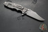 Hinderer Eklipse 3.5"- Bowie Edge- Working Finish Ti And BlueBlack G-10 Handle- Working Finish S45VN Blade