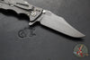 Hinderer Eklipse 3.5"- Bowie Edge- Working Finish Ti And BlueBlack G-10 Handle- Working Finish S45VN Blade