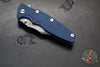 Hinderer Eklipse 3.5"- Bowie Edge- Working Finish Ti And BlueBlack G-10 Handle- Working Finish S45VN Blade