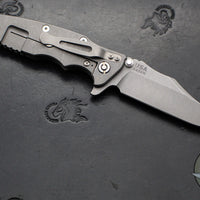 Hinderer Eklipse 3.5"- Bowie Edge- Working Finish Ti And FDE G-10 Handle- Working Finish S45VN Blade