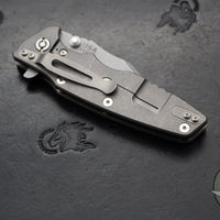 Hinderer Eklipse 3.5"- Bowie Edge- Working Finish Ti And FDE G-10 Handle- Working Finish S45VN Blade