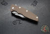 Hinderer Eklipse 3.5"- Bowie Edge- Working Finish Ti And FDE G-10 Handle- Working Finish S45VN Blade